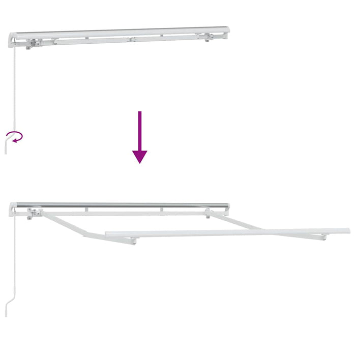 Cadru de copertină Alb 2.5 x 2 m Metal - WALTI WALTI
