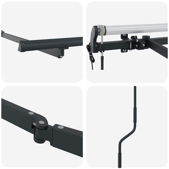 Cadru de copertină Antracit 3 x 2 m Metal - WALTI WALTI