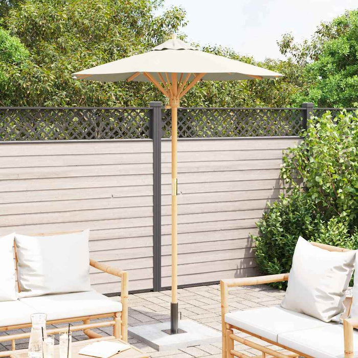 Parasol de Grădină Alb crem 150 x 150 x 210 cm Bambus - WALTI WALTI