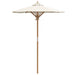 Parasol de Grădină Alb crem 150 x 150 x 210 cm Bambus - WALTI WALTI