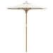 Parasol de Grădină Alb crem 180 x 180 x 230 cm Bambus - WALTI WALTI