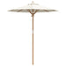 Parasol de Grădină Alb crem 180 x 180 x 230 cm Bambus - WALTI WALTI