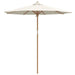 Parasol de Grădină Alb crem 240 x 240 x 260 cm Bambus - WALTI WALTI