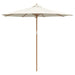Parasol de Grădină Alb crem 270 x 270 x 260 cm Bambus - WALTI WALTI