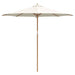 Parasol de Grădină Alb crem 270 x 270 x 260 cm Bambus - WALTI WALTI