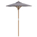 Parasol de Grădină Gri închis 150 x 150 x 210 cm Bambus - WALTI WALTI