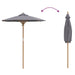 Parasol de Grădină Gri închis 180 x 180 x 230 cm Bambus - WALTI WALTI