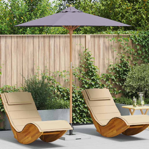 Parasol de Grădină Gri închis 217 x 217 x 230 cm Bambus - WALTI WALTI