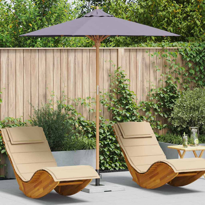 Parasol de Grădină Gri închis 217 x 217 x 230 cm Bambus - WALTI WALTI