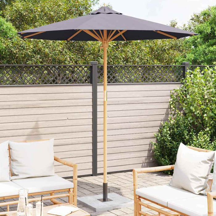 Parasol de Grădină Gri închis 217 x 217 x 230 cm Bambus - WALTI WALTI