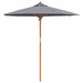 Parasol de Grădină Gri închis 217 x 217 x 230 cm Bambus - WALTI WALTI