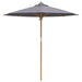 Parasol de Grădină Gri închis 217 x 217 x 230 cm Bambus - WALTI WALTI