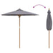 Parasol de Grădină Gri închis 217 x 217 x 230 cm Bambus - WALTI WALTI