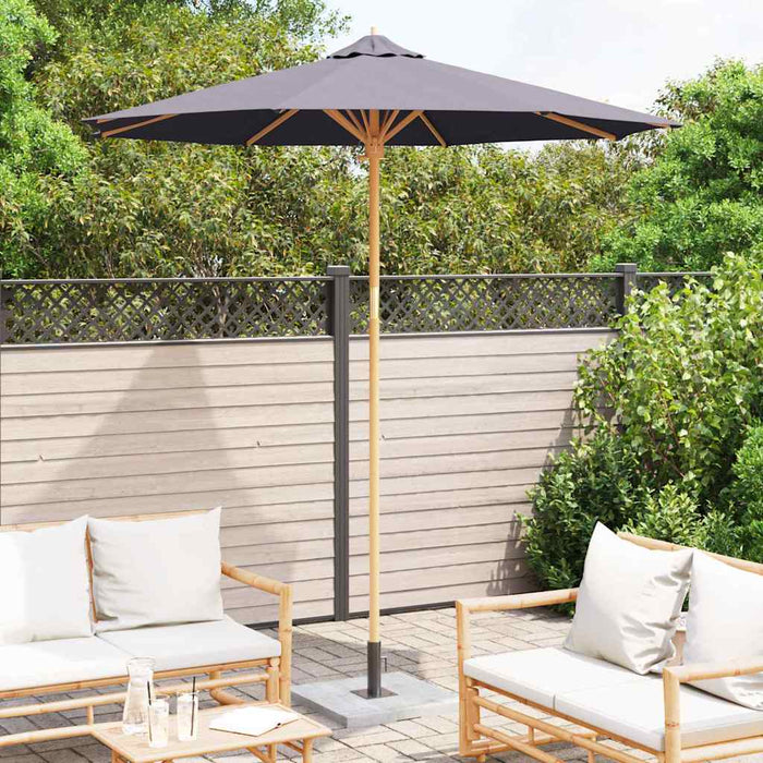 Parasol de Grădină Gri închis 240 x 240 x 260 cm Bambus - WALTI WALTI