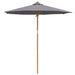 Parasol de Grădină Gri închis 240 x 240 x 260 cm Bambus - WALTI WALTI