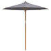 Parasol de Grădină Gri închis 240 x 240 x 260 cm Bambus - WALTI WALTI
