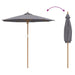 Parasol de Grădină Gri închis 240 x 240 x 260 cm Bambus - WALTI WALTI