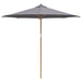 Parasol de Grădină Gri închis 270 x 270 x 260 cm Bambus - WALTI WALTI
