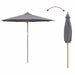 Parasol de Grădină Gri închis 270 x 270 x 260 cm Bambus - WALTI WALTI