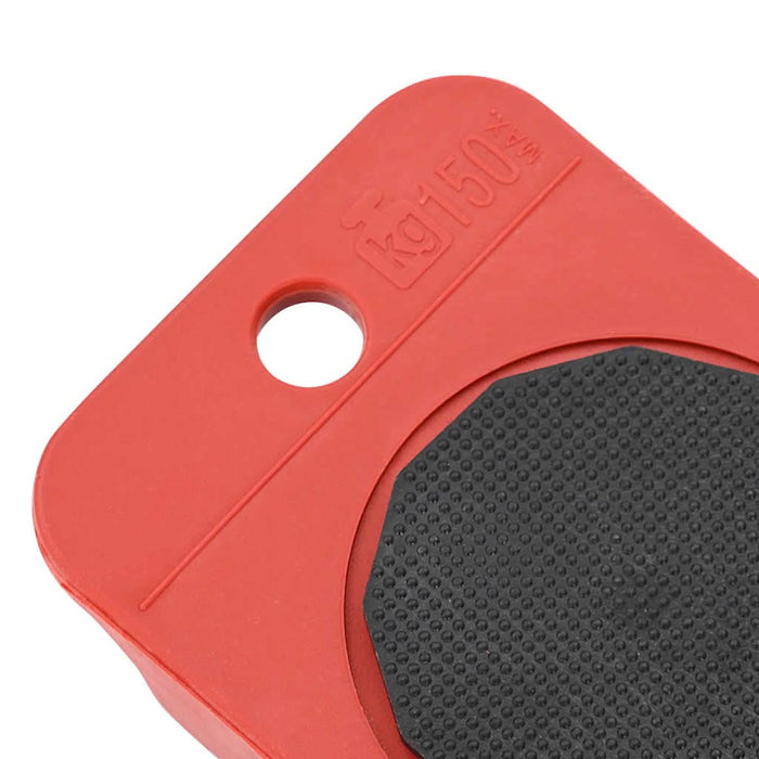 Role pentru mobilă, 8 buc., cu dispozitive de ridicare, roșii, 9,8x7,5x3 cm, 150 kg - WALTI WALTI