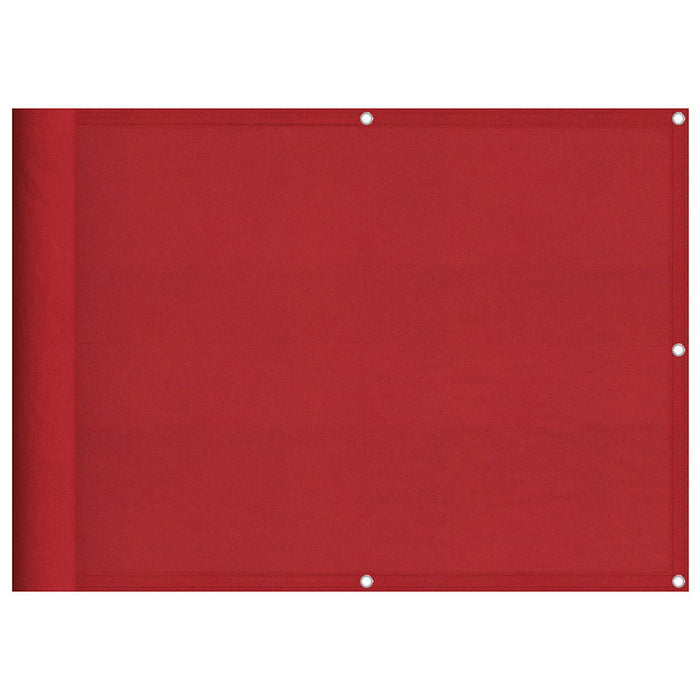 Paravan de balcon roșu 75x800 cm 100% poliester Oxford WALTI