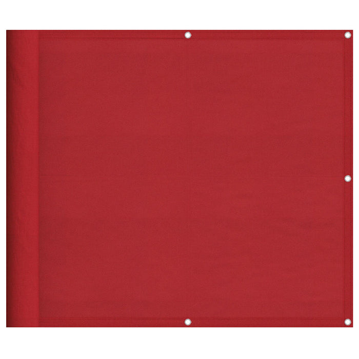 Paravan de balcon roșu 90x800 cm 100% poliester Oxford WALTI