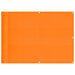 Paravan de balcon portocaliu 75x800 cm 100% poliester Oxford - WALTI WALTI