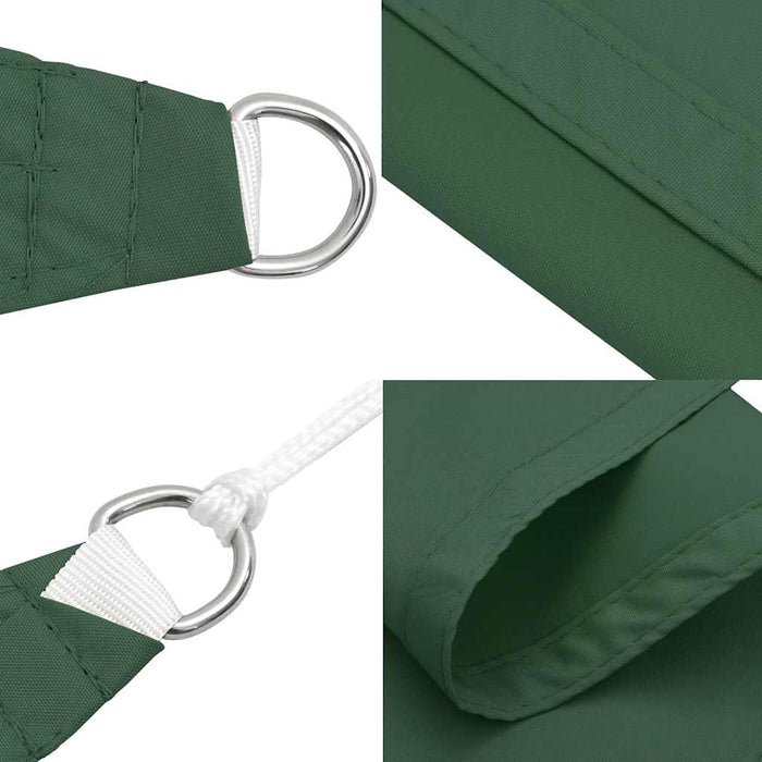 Velă de umbrire verde închis 2x2x2 m 100% poliester Oxford WALTI