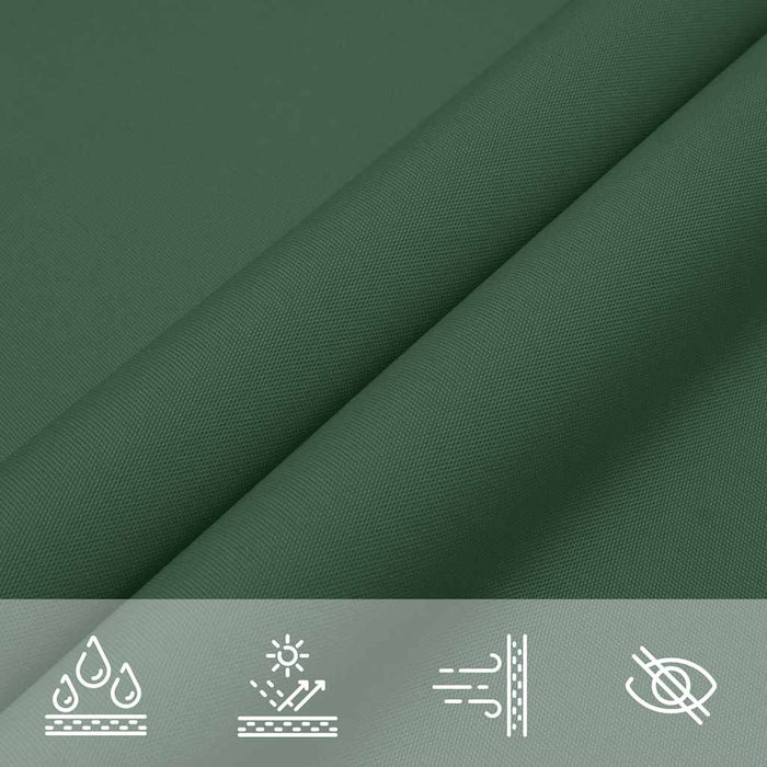 Velă de umbrire verde închis 2x2x2 m 100% poliester Oxford WALTI