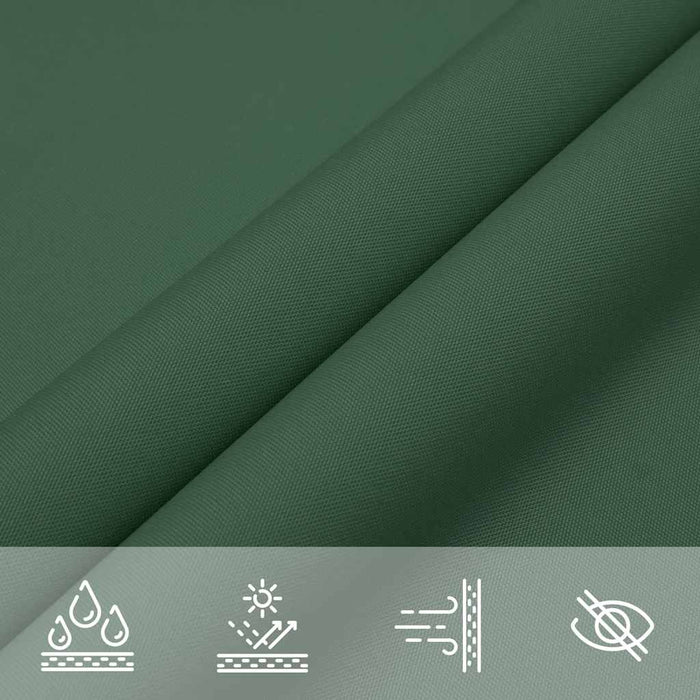 Velă de umbrire verde închis 7x5x5 m 100% poliester Oxford WALTI