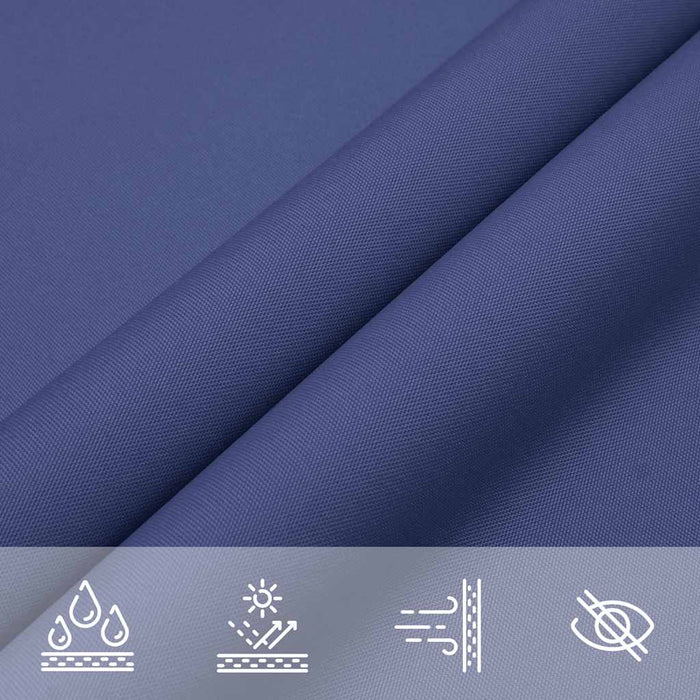 Velă de umbrire albastră 2x2x2 m 100% poliester Oxford WALTI