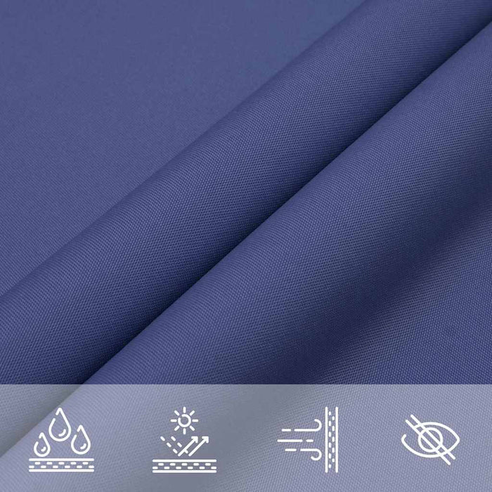 Velă de umbrire albastră, 7x5x5 m, 100% poliester, Oxford WALTI