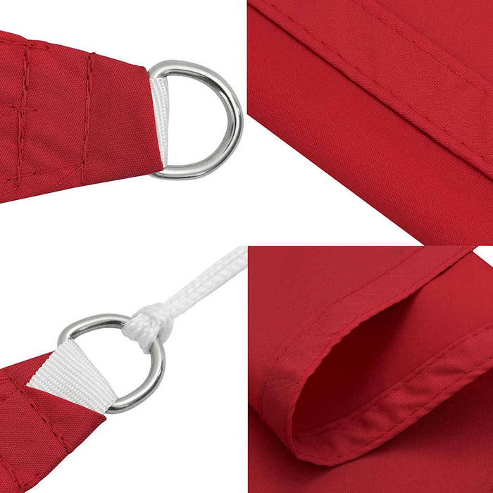 Velă de umbrire roșie 7x5x5 m 100% poliester Oxford WALTI