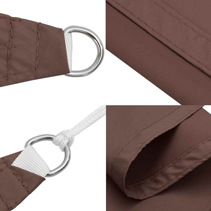 Velă de umbrire maro 7x5x5 m 100% poliester Oxford WALTI
