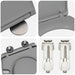 Capacul de toaletă Gri 47 x 37 x 4 cm Duroplast - WALTI WALTI
