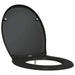 Capacul de toaletă Negru 47 x 37 x 4 cm Duroplast - WALTI WALTI