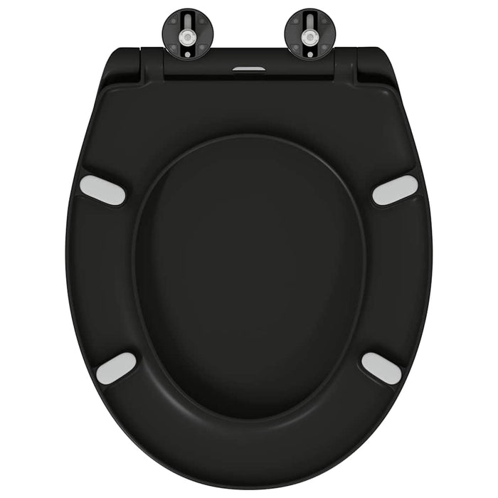 Capacul de toaletă Negru 47 x 37 x 4 cm Duroplast - WALTI WALTI