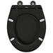 Capacul de toaletă Negru 47 x 37 x 4 cm Duroplast - WALTI WALTI