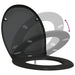 Capacul de toaletă Negru 47 x 37 x 4 cm Duroplast - WALTI WALTI