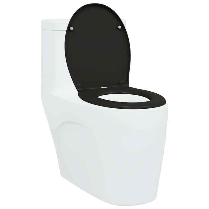 Capacul de toaletă Negru 47 x 37 x 4 cm Duroplast - WALTI WALTI
