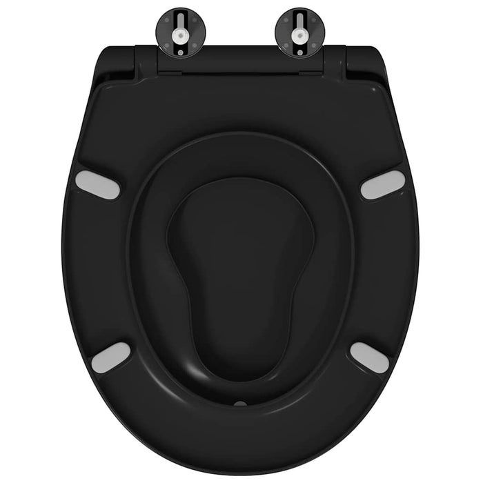 Capacul de toaletă Negru 47 x 37 x 4 cm Duroplast WALTI
