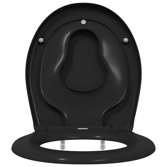 Capacul de toaletă Negru 47 x 37 x 4 cm Duroplast WALTI