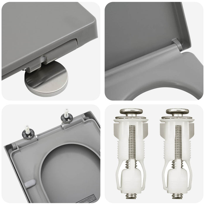 Capacul de toaletă Gri 49 x 36 x 4 cm Duroplast - WALTI WALTI