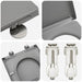 Capacul de toaletă Gri 49 x 36 x 4 cm Duroplast - WALTI WALTI