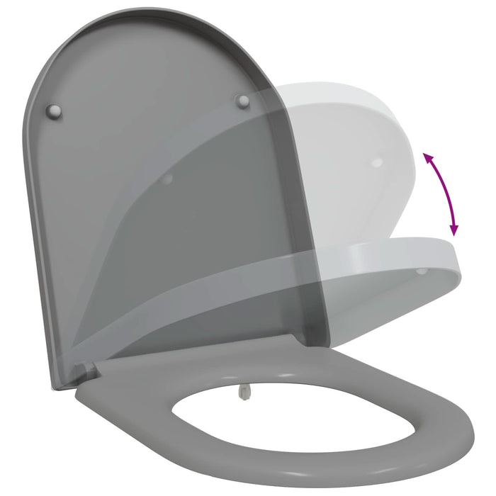 Capacul de toaletă Gri 49 x 36 x 4 cm Duroplast - WALTI WALTI