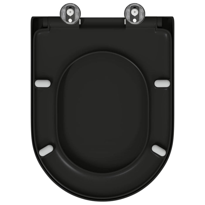 Capacul de toaletă Negru 49 x 36 x 4 cm Duroplast - WALTI WALTI