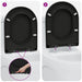 Capacul de toaletă Negru 49 x 36 x 4 cm Duroplast - WALTI WALTI