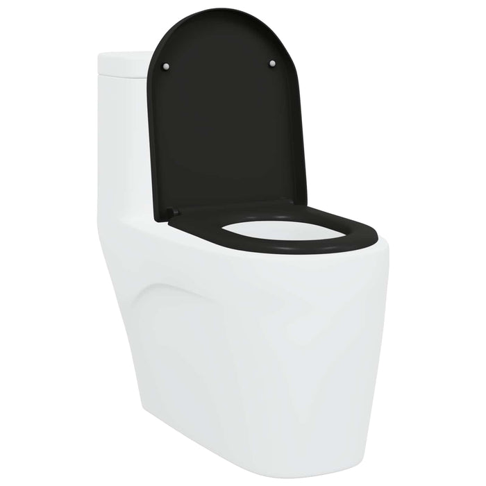 Capacul de toaletă Negru 49 x 36 x 4 cm Duroplast - WALTI WALTI