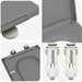 Capacul de toaletă Gri 47,5 x 35 x 3,6 cm Duroplast - WALTI WALTI