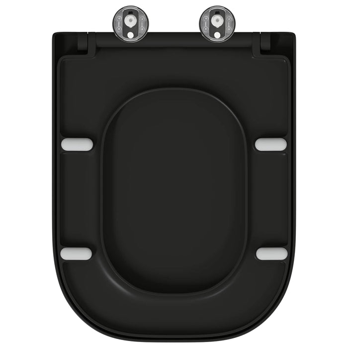 Capacul de toaletă Negru 47,5 x 35 x 3,6 cm Duroplast WALTI